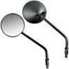 Coppia Specchietti Moto Lampa Modello Classic da 10mm Nero