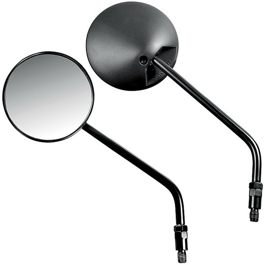 Coppia Specchietti Moto Lampa Modello Classic da 10mm Nero