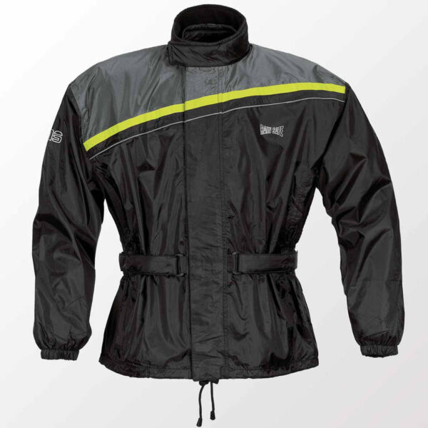 Giacca Moto Antipioggia Gms DOUGLAS Nero Giallo Fluo 7XL,8XL,9XL,10XL,11XL