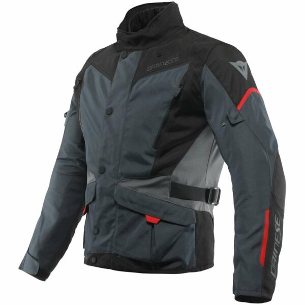 GIACCA MOTO TEMPEST 3 D-DRY EBONY/BLACK/LAVA-RED