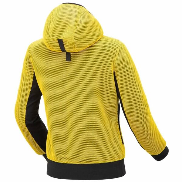 GIACCA MOTO DONNA TUCANO URBANO IN RETE 3D BOMBER GIALLO