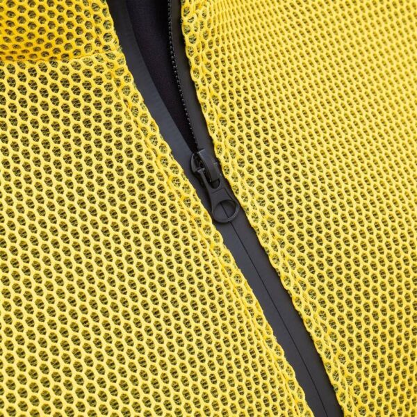 GIACCA MOTO DONNA TUCANO URBANO IN RETE 3D BOMBER GIALLO