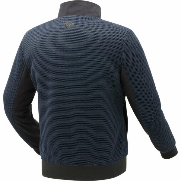 GIACCA MOTO UOMO TUCANO URBANO IN RETE 3D BOMBER BLU SCURO