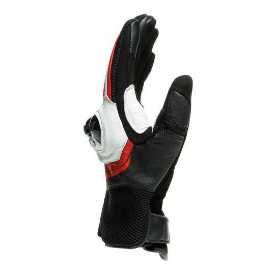 Guanti Moto Estivi in Pelle Dainese MIG 3 Nero Bianco Lava Rosso