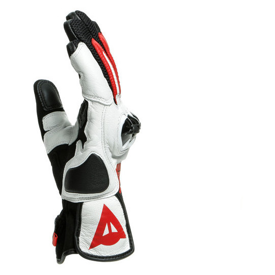 Guanti Moto Estivi in Pelle Dainese MIG 3 Nero Bianco Lava Rosso