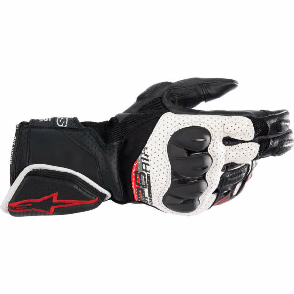 Guanti Moto in Pelle Estivi Alpinestars SP-8 V3 AIR Rosso Bianco Nero