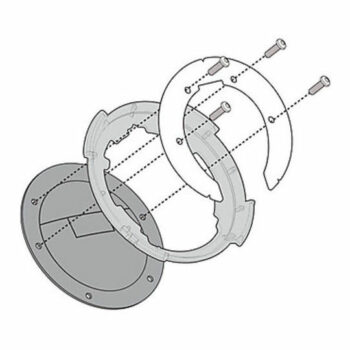 Kit Attacco Per Borsa Kappa/GIVI BF04K Per Tanklock