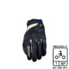 GUANTI MOTO ESTIVI FIVE RS3 EVO BLACK/FLUO/YELLOW