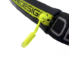 Marsupio con fascia elastica realizzato con materiali e cerniere waterproof.