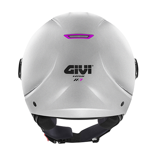 CASCO GIVI LADY DEMI JET 11.7 ARGENTO OPACO FUXIA
