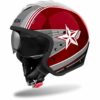 CASCO MOTO JET AIROH J110 COMMAND BURGUNDY LUCIDO