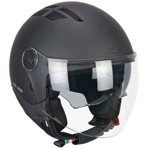 CASCO MOTO JET CGM 116A AIR MONO NERO OPACO 22-06