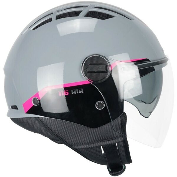 CASCO MOTO JET CGM 116G AIR BICO GRIGIO FUCSIA FLUO 22-06