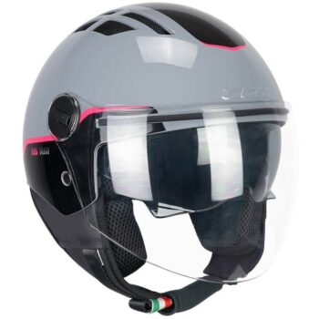CASCO MOTO JET CGM 116G AIR BICO GRIGIO FUCSIA FLUO 22-06