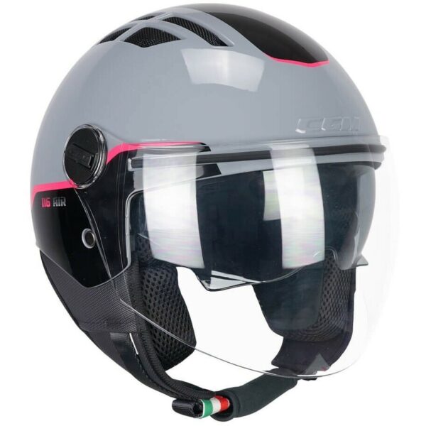 CASCO MOTO JET CGM 116G AIR BICO GRIGIO FUCSIA FLUO 22-06