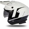 CASCO MOTO JET UFO SHERATAN BIANCO/NERO