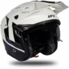 CASCO MOTO JET UFO SHERATAN BIANCO/NERO