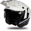 CASCO MOTO JET UFO SHERATAN BIANCO/NERO