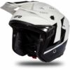 CASCO MOTO JET UFO SHERATAN BIANCO/NERO