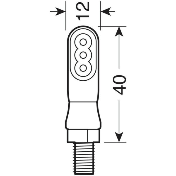 Coppia Frecce Indicatori di Direzione a Led Moto Lampa NANO