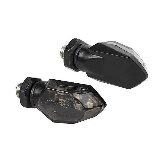 Coppia Indicatori Moto Multi-Led Lampa Micro a Led 12 V