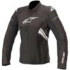 Giacca Moto Traforata Donna Alpinestars STELLA T-GP PLUS R V3 AIR Nero Bianco