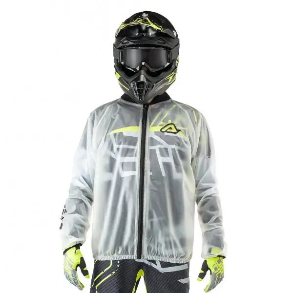 Giacca Antipioggia Moto Cross Enduto Acerbis Rain Pro Clear 3.0