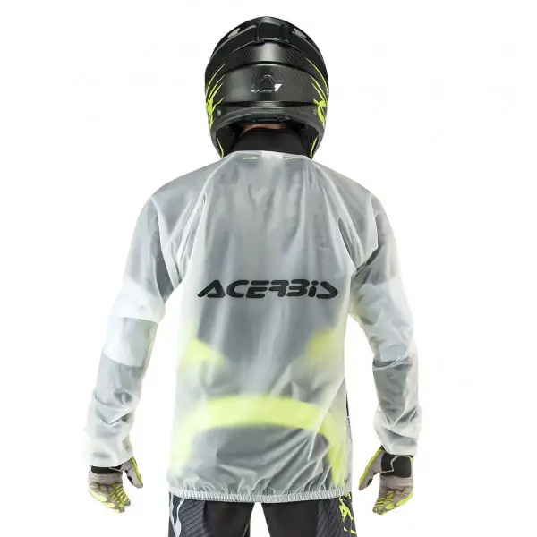 Giacca Antipioggia Moto Cross Enduto Acerbis Rain Pro Clear 3.0