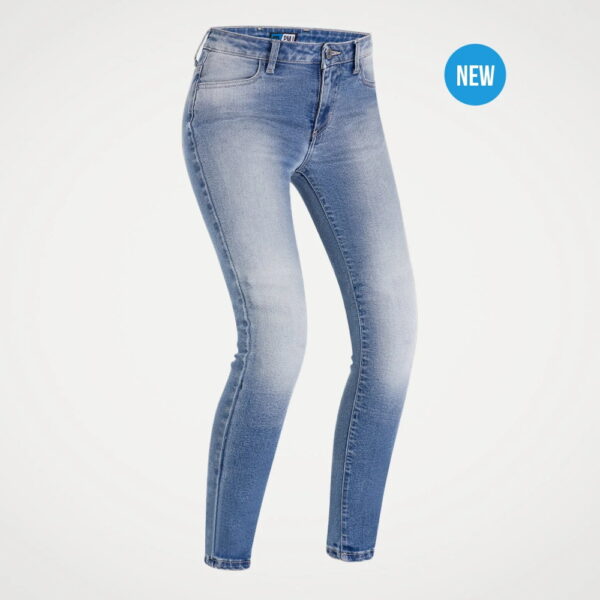 JEANS MOTO PMJ GINEVRA IN T-STRETCH DONNA BLUE AA