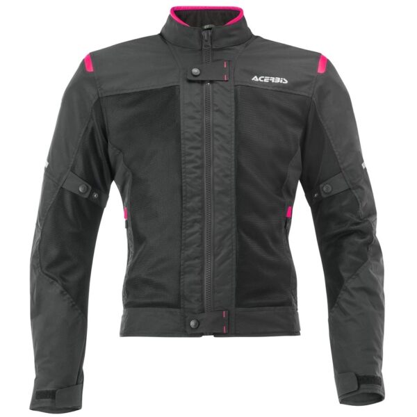 Giubbotto Moto Donna Estiva Acerbis RAMSEY LADY My Vented 2.0 CE Nero Rosa