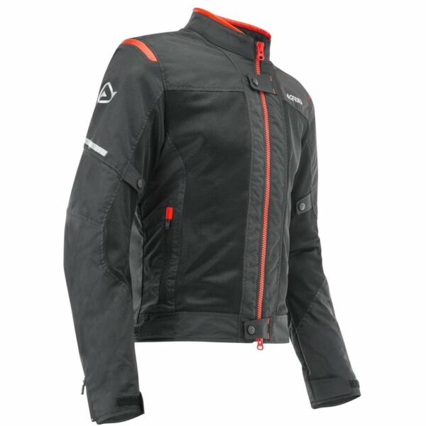 Giubbotto Moto Estivo Traforato Acerbis RAMSEY My Vented 2.0 CE Nero Rosso