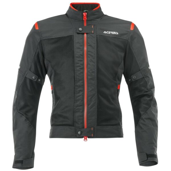 Giubbotto Moto Estivo Traforato Acerbis RAMSEY My Vented 2.0 CE Nero Rosso