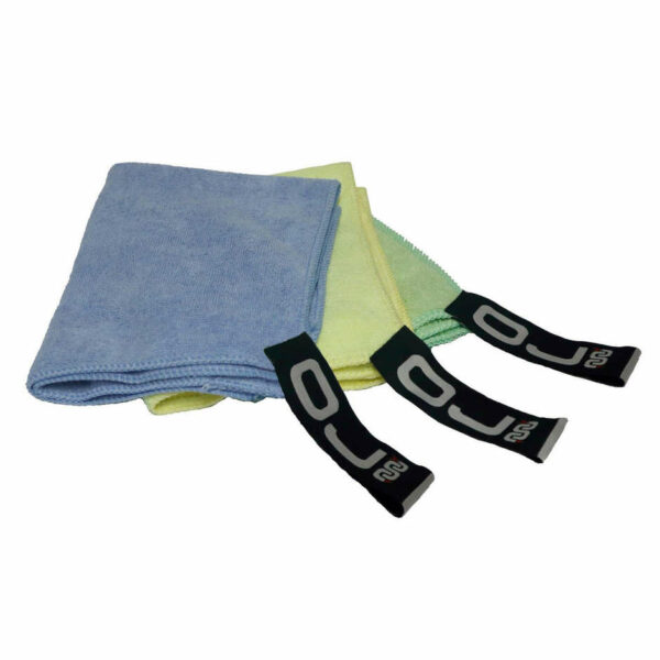 Kit 3 Panni Morbidi in Microfibra OJ CLOTH Giallo Chiaro Azzurro Verde Chiaro