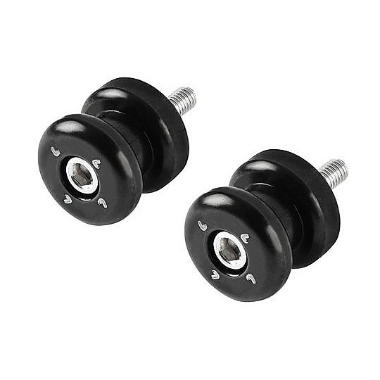 Nottolini in Alluminio Anodizzato Moto Lampa M8 x 1,25 mm Per Cavalletto con Cursori a Forcella