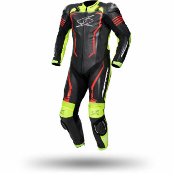 TUTA MOTO INTERA SPYKE ASSEN RACE 2.0 NERO GIALLO ROSSO FLUO