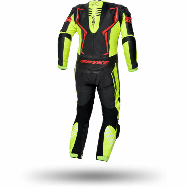 TUTA MOTO INTERA SPYKE ASSEN RACE 2.0 NERO GIALLO ROSSO FLUO