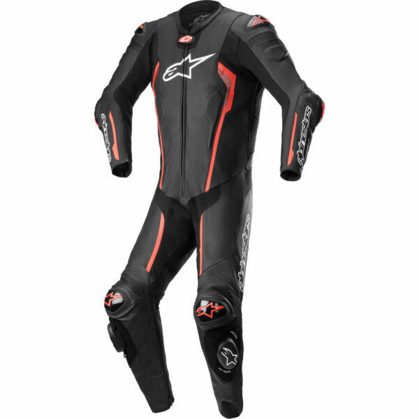 Tuta Moto Intera Racing Professional Alpinestars MISSILE V2 1pc Nero Rosso Fluo