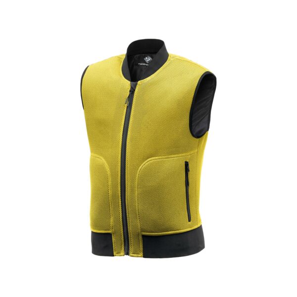 GILET UOMO MOTO ESTIVO TUCANO URBANO FLOWMOTION GILET NERO/GIALLO