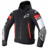 GIACCA MOTO ALPINESTARS ZACA AIR BLACK/WHITE/RED/FLUO