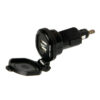 Din-Tech Caricabatteria Din 2 porte Usb - Fast Charge - 2700 mA - 12/32V