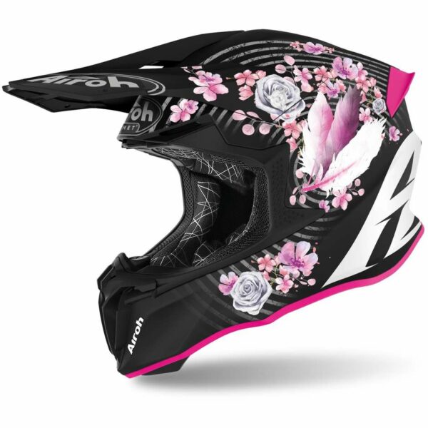 CASCO MOTO CROSS ENDURO AIROH TWIST 2.0 MAD OPACO