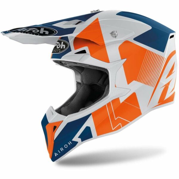 CASCO MOTO CROSS AIROH WRAAP RAZE ARANCIO OPACO