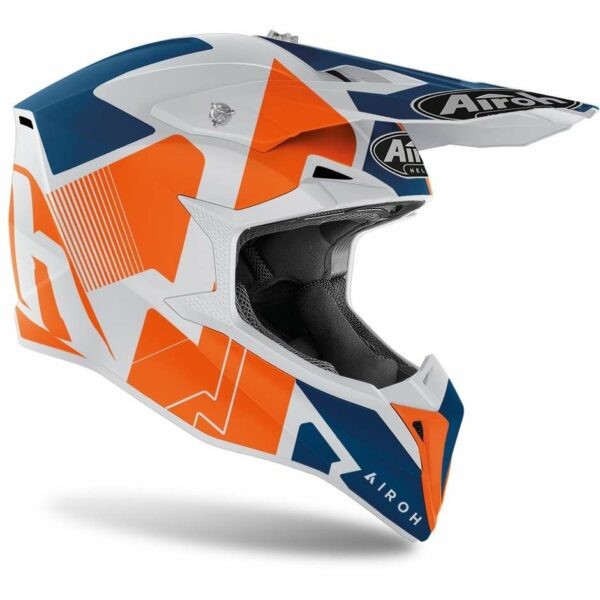 CASCO MOTO CROSS AIROH WRAAP RAZE ARANCIO OPACO