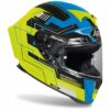 CASCO MOTO NTEGRALE AIROH IN FIBRA GP550 S Challenge Blu Giallo Opaco