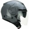 CASCO MOTO JET DOPPIA VISIERA CGM 169A ILLI MONO GRIGIO LUCIDO