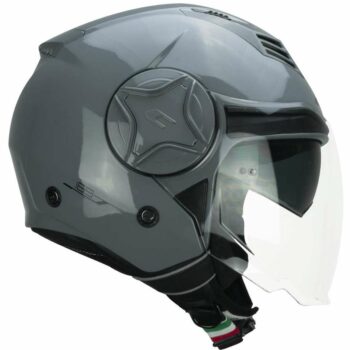 CASCO MOTO JET DOPPIA VISIERA CGM 169A ILLI MONO GRIGIO LUCIDO