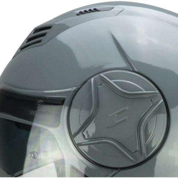CASCO MOTO JET DOPPIA VISIERA CGM 169A ILLI MONO GRIGIO LUCIDO
