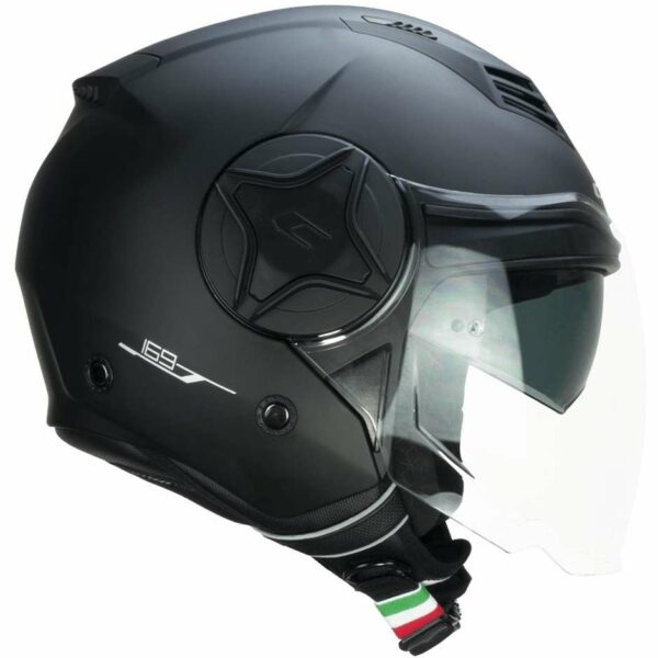 CASCO MOTO JET DOPPIA VISIERA CGM 169A ILLI MONO NERO/OPACO