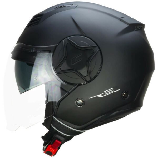 CASCO MOTO JET DOPPIA VISIERA CGM 169A ILLI MONO NERO/OPACO