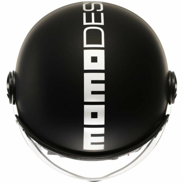 Casco Moto Jet Momo Design FGTR CLASSIC Mono Nero/Opaco/Bianco